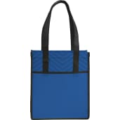 Printed Chevron Non-Woven Shopper Tote 7