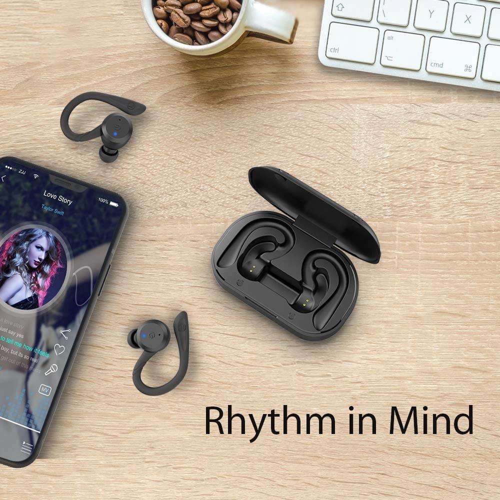 Bluetooth Waterproof Headphones True Wireless Earbuds 4