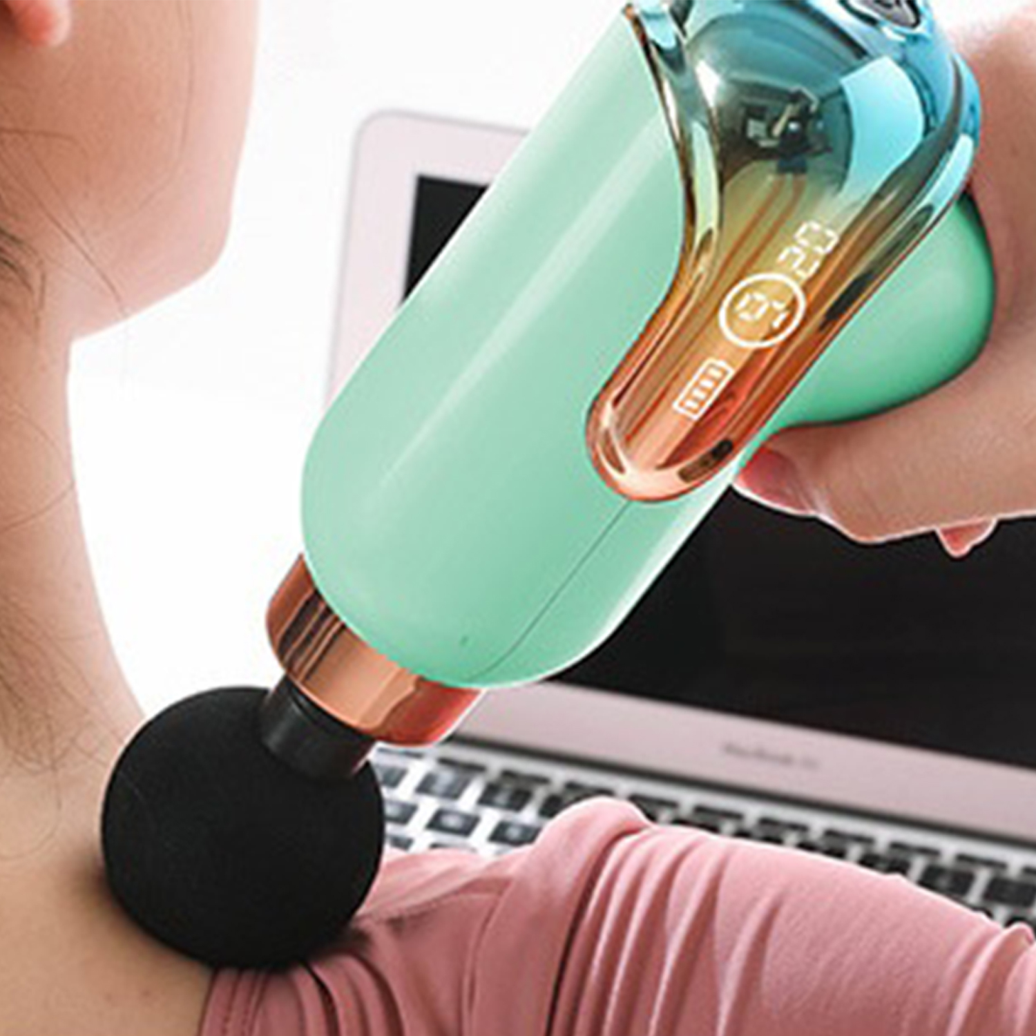 Rechargeable Mini Massage Gun with Display 2
