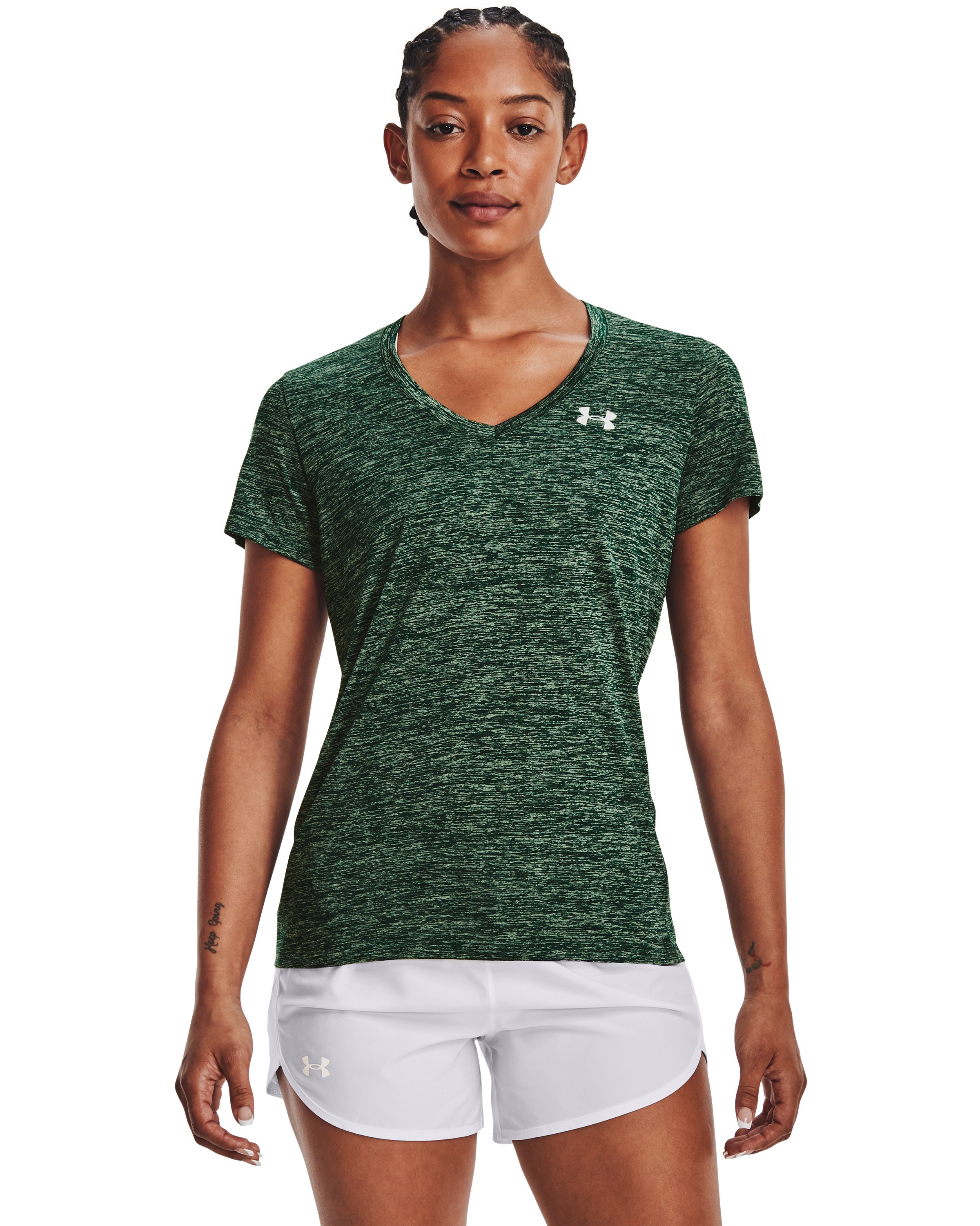 UA Tech Twist Women's V-Neck Short Sleeve 53