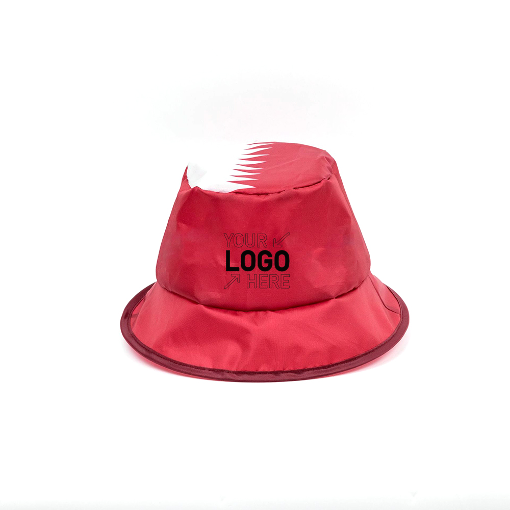 Qatar World Cup National Flag Football Fans Customized Top Hat 6