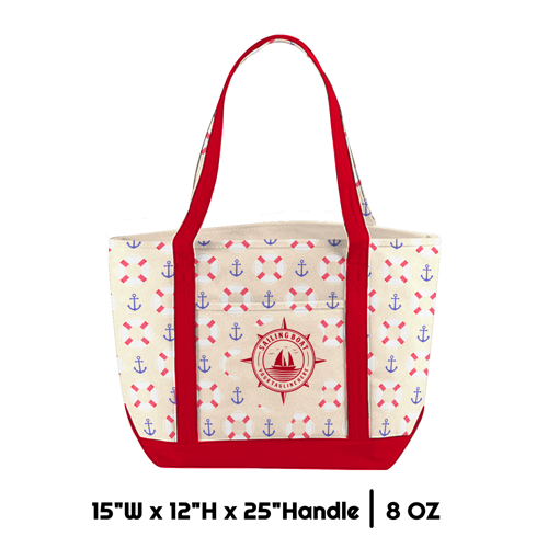 12 oz Cotton Canvas - 15"W x 12"H x 25"Handle 4