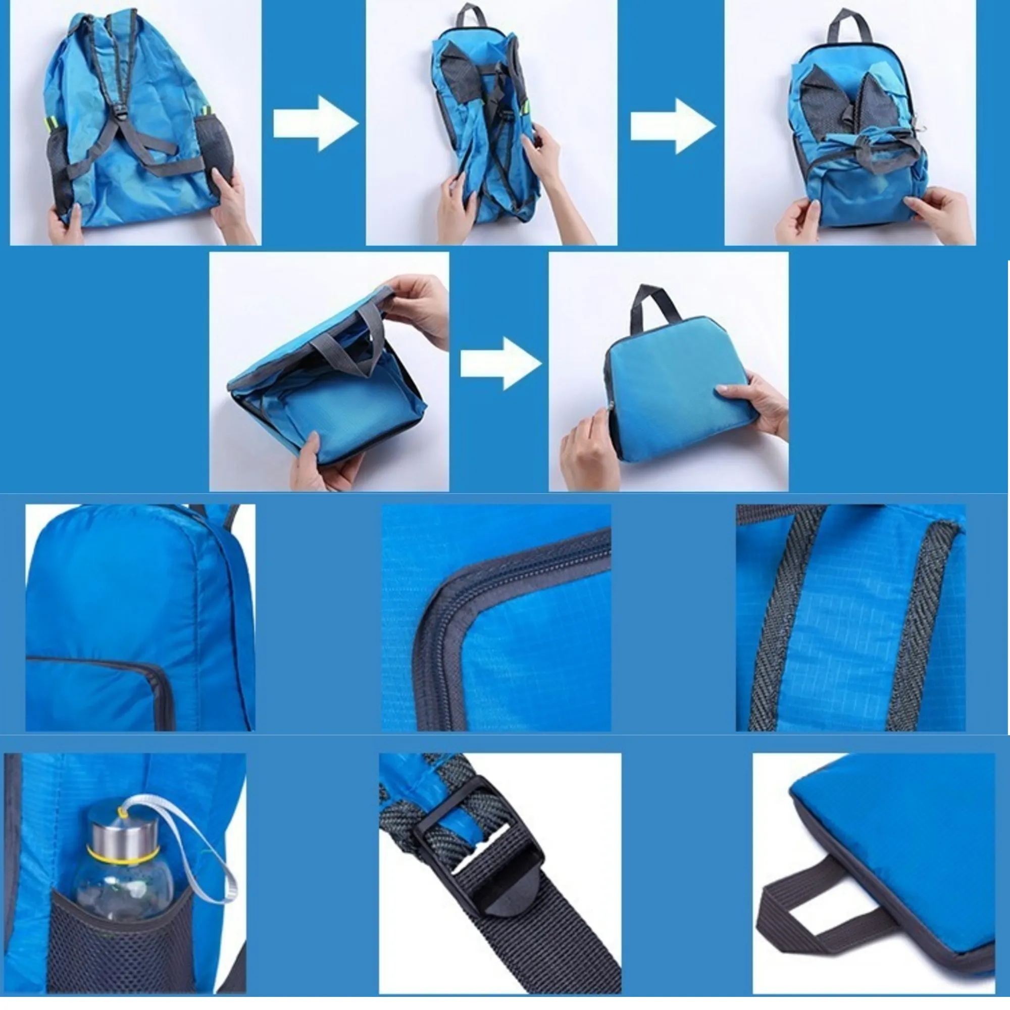 Hiking Daypack Water Resistant Lightweight Packable 3