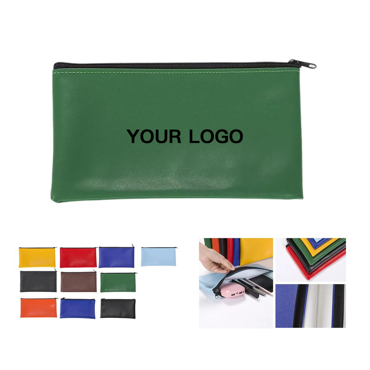 11x6 Inch Deposit Bag for Cash and Documents 1