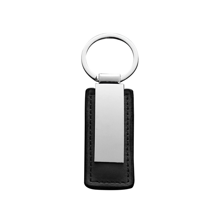 Metal Keychain With PU Leather 5