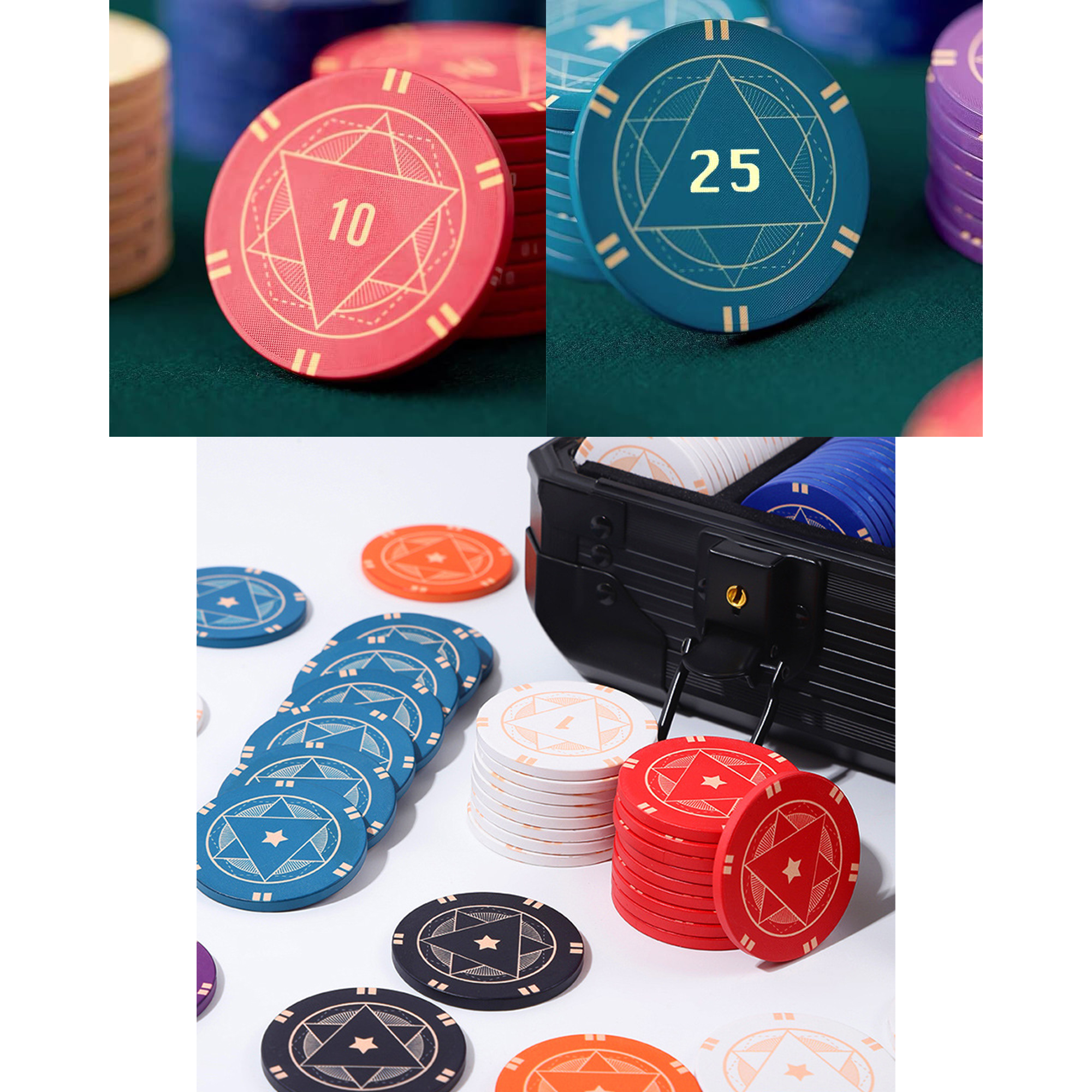 Custom Ceramic Poker Chips with Full-Color Printing 5