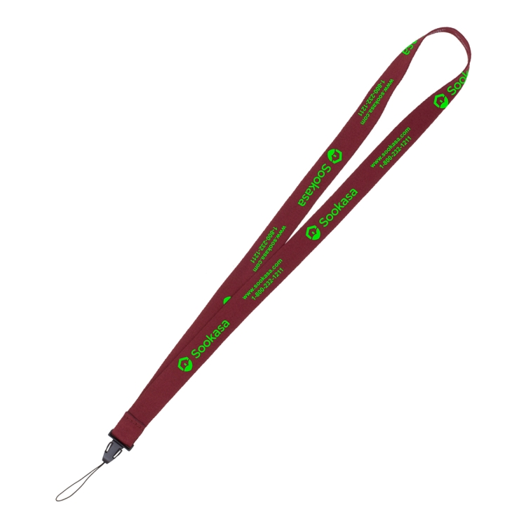 "AURORA" 3/4" Super Soft Polyester Silkscreen Lanyard (Overseas Production 8-10 Weeks) 14