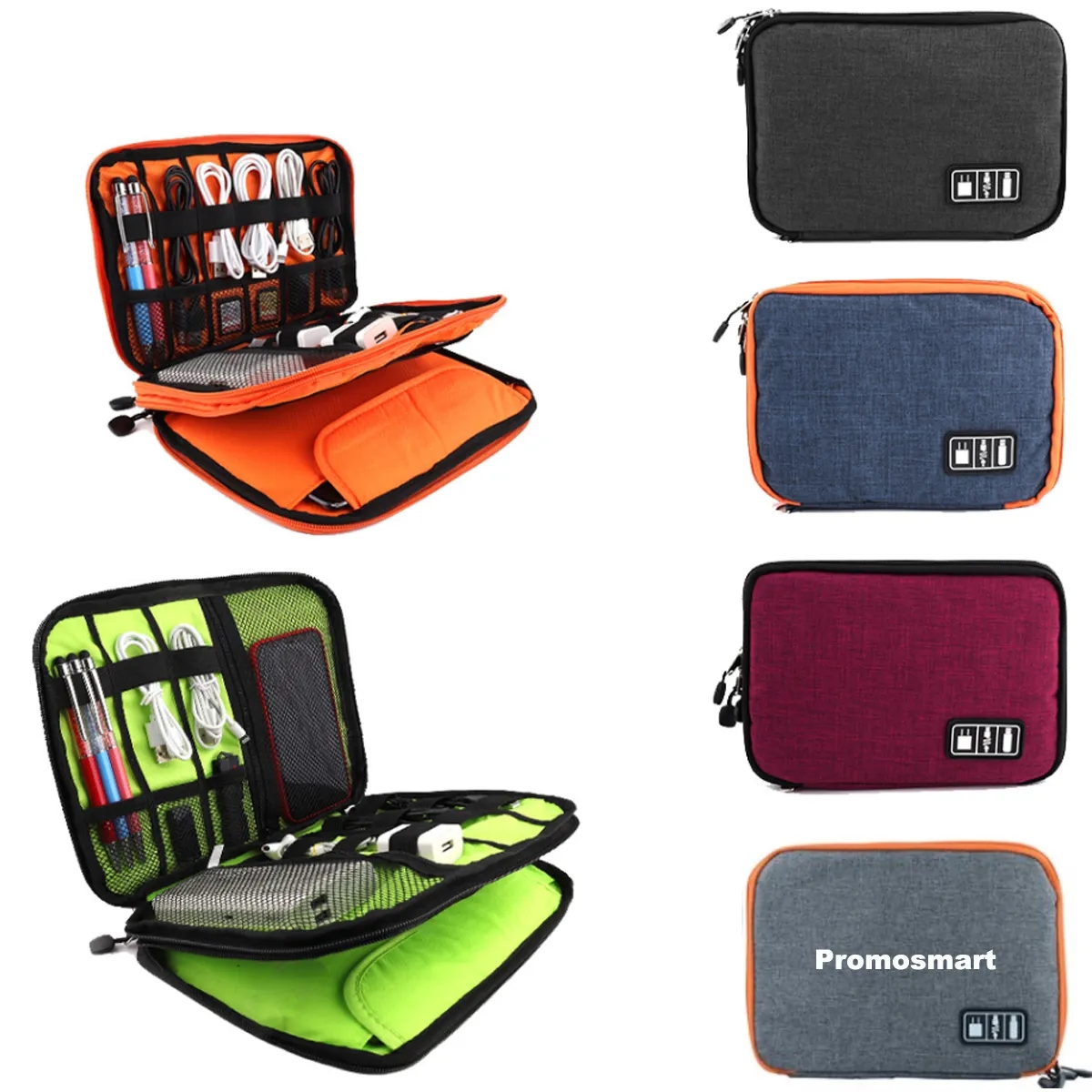 Electronics Accessories Organizer Travel Gear Carry Bag 2
