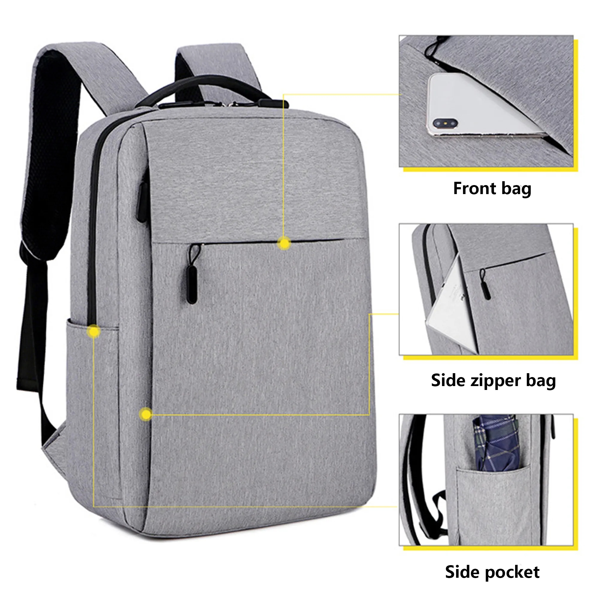 Backpack With USB Charging Port 10