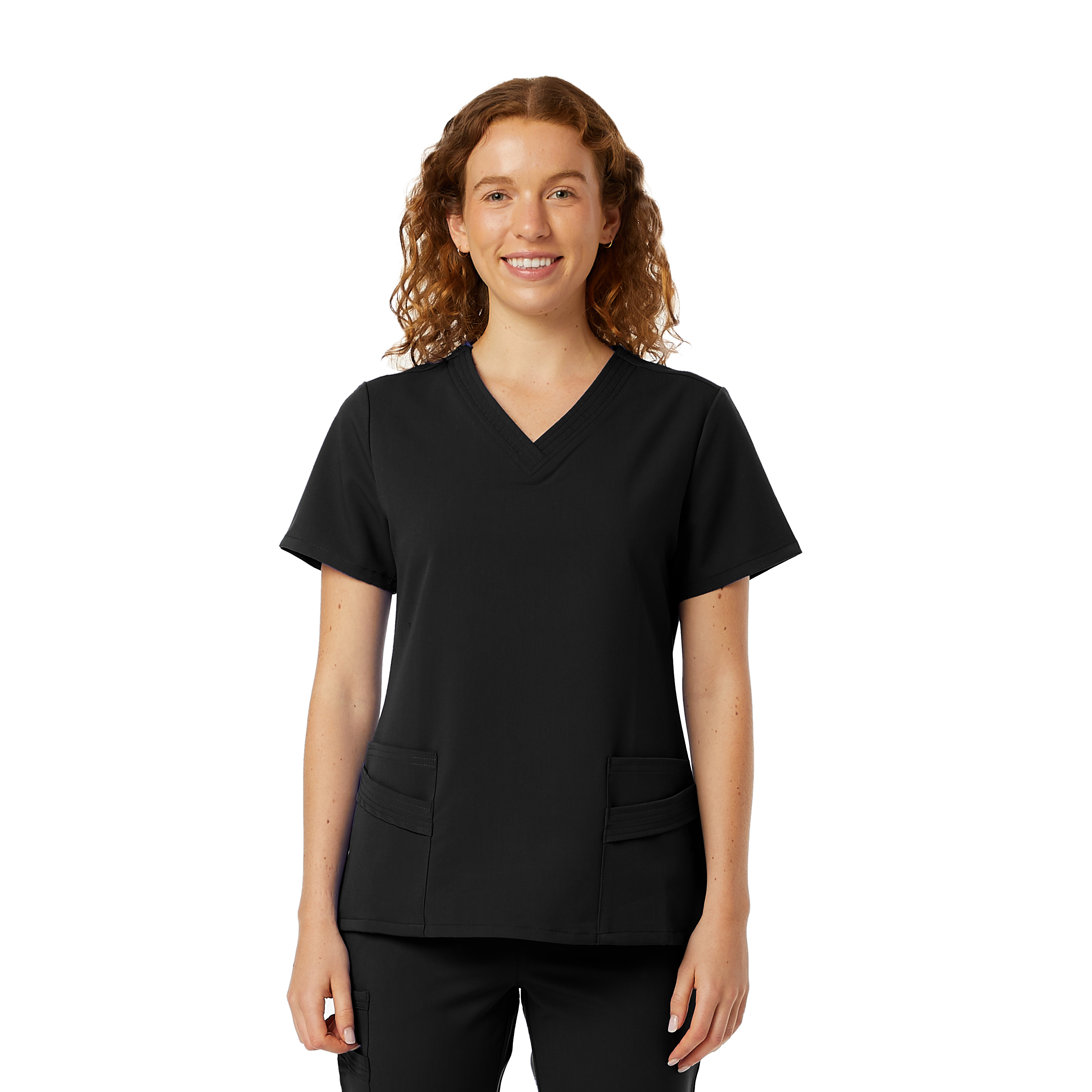 Womens WYND Multi-Pocket Scrub Top