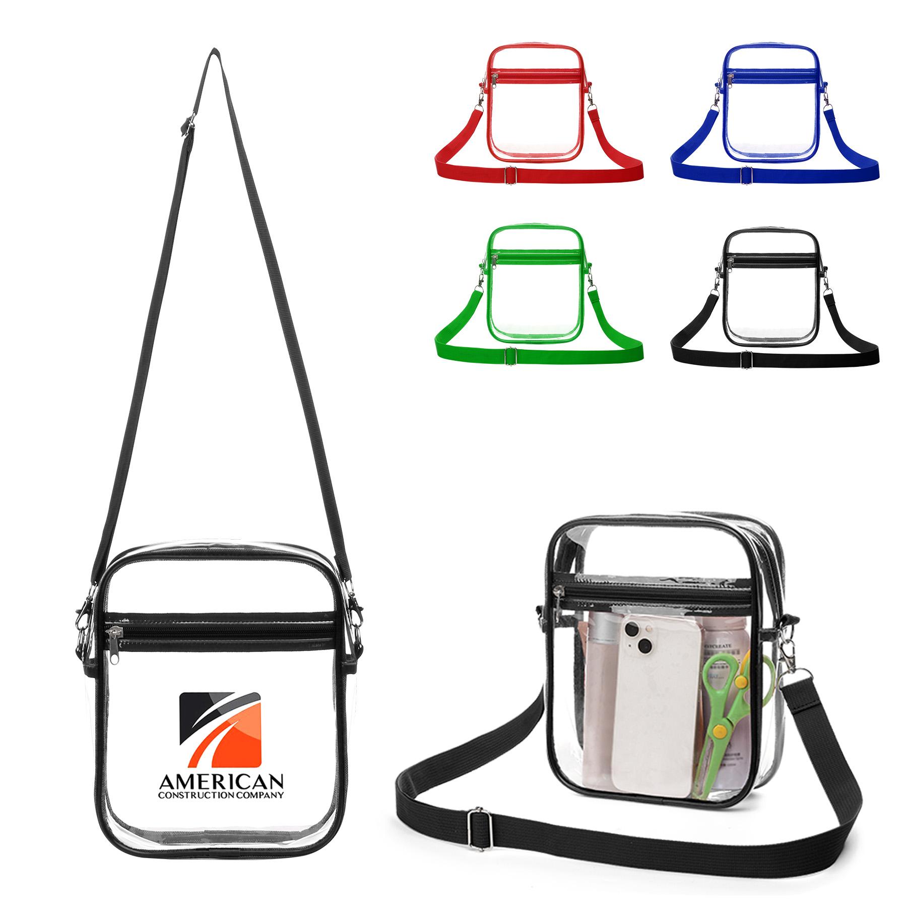 Stadium Approved Clear PVC Crossbody Bag 2