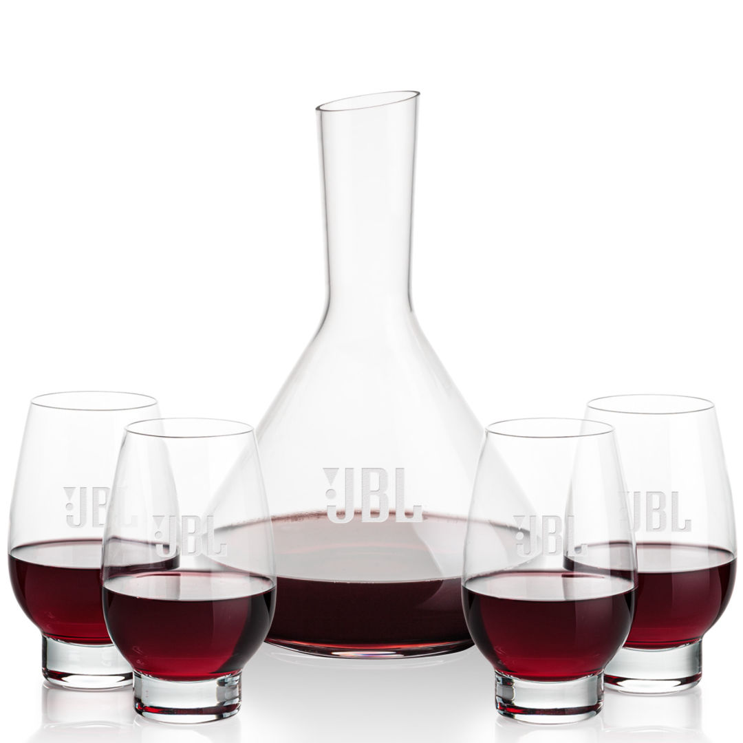 Terrassa Carafe & Glenarden Stemless Wine 4