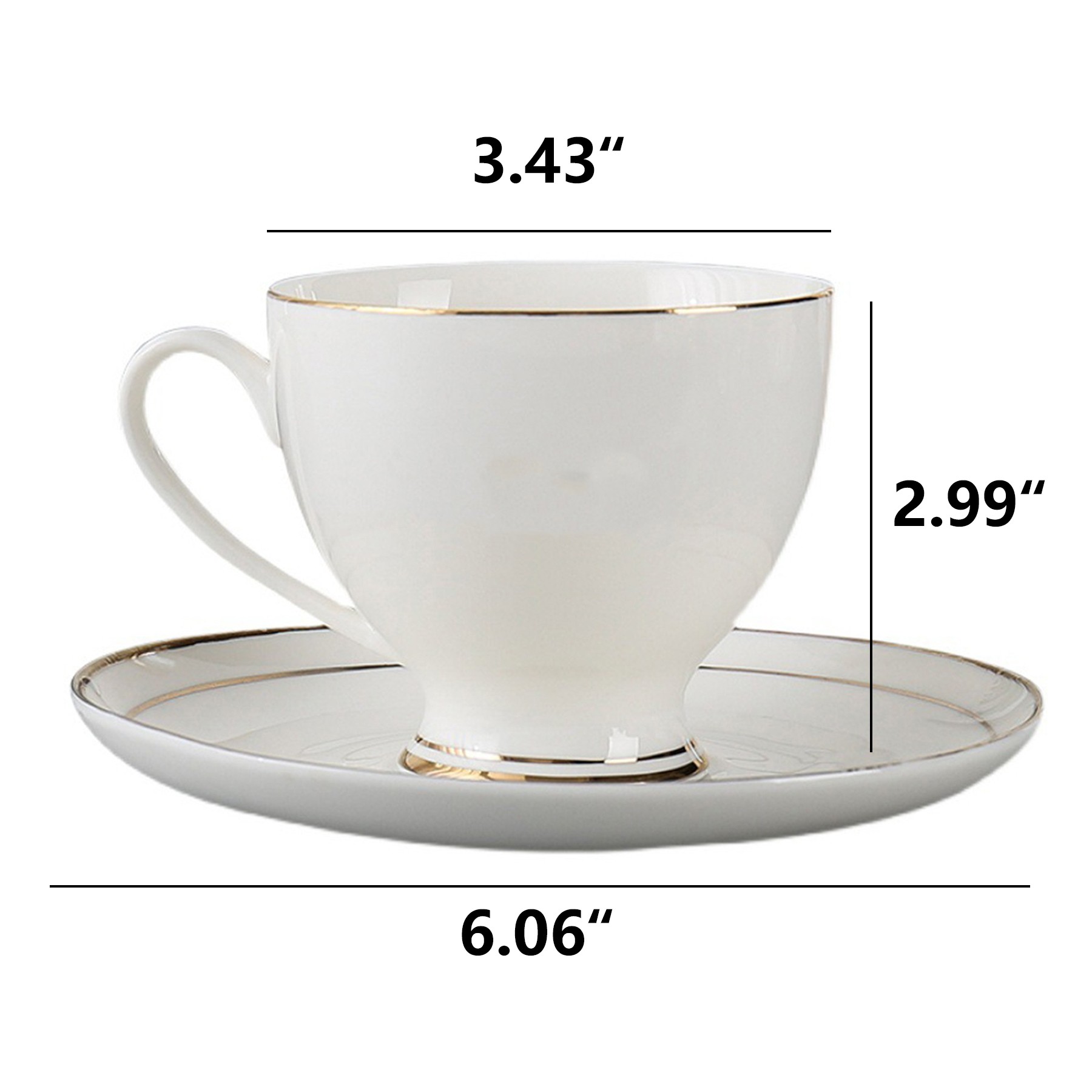 Coffee Cups And Saucers Set 5