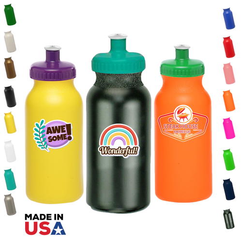 Sports Plastic Water Bottle - 20 oz 2