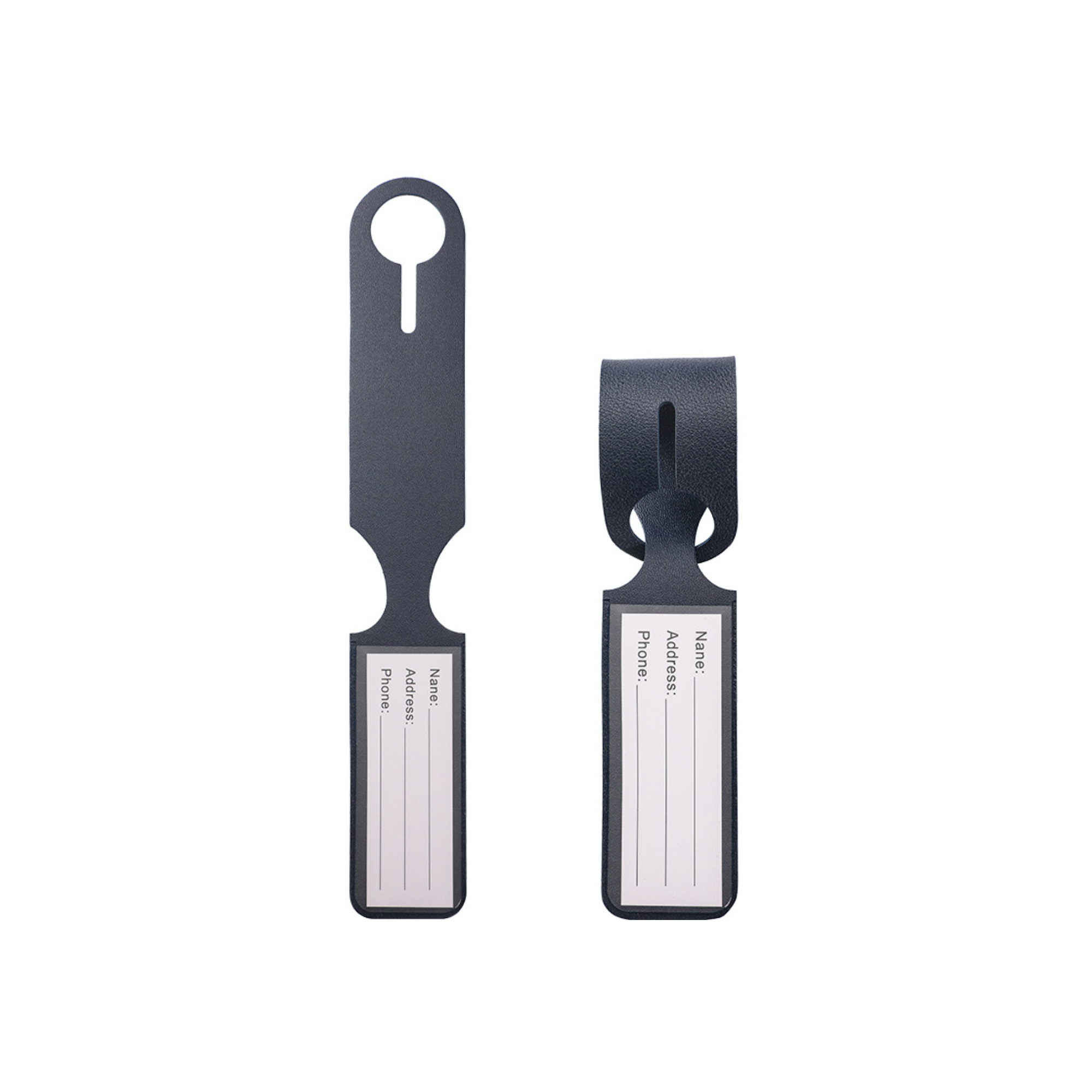Pu Leather Privacy Luggage Tag With Buckle Strap 10