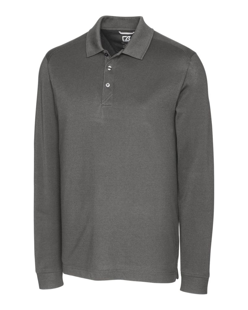Cutter & Buck Advantage Recycled Cotton-Blend Pique Mens Long Sleeve Polo 4