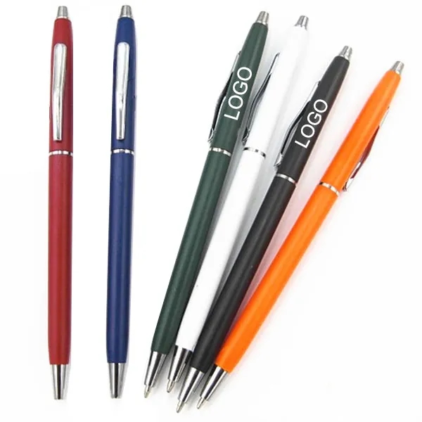 Plastic Slim Twist Hotel Pen 3