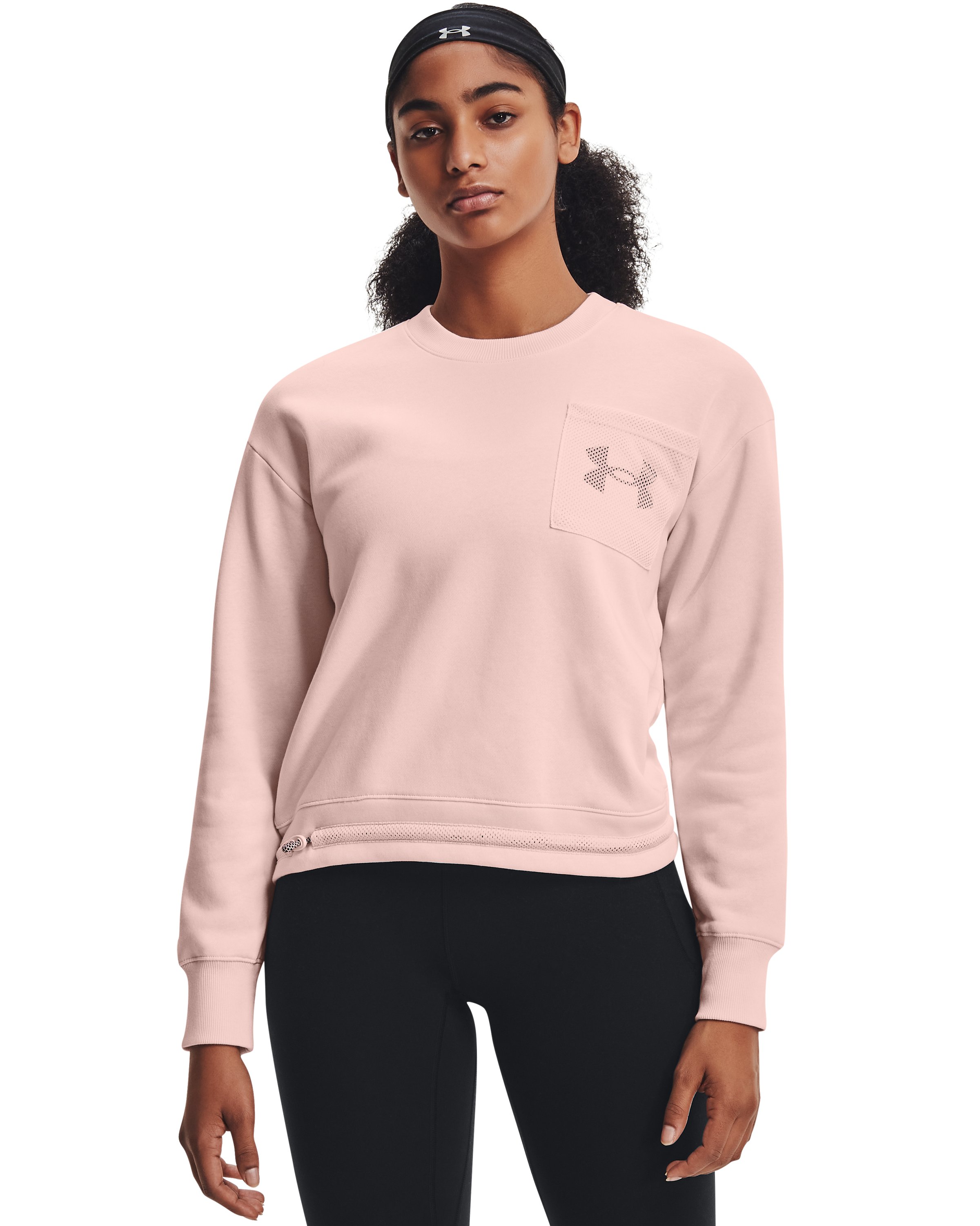 Women's UA Rival Fleece Mesh Crew 2