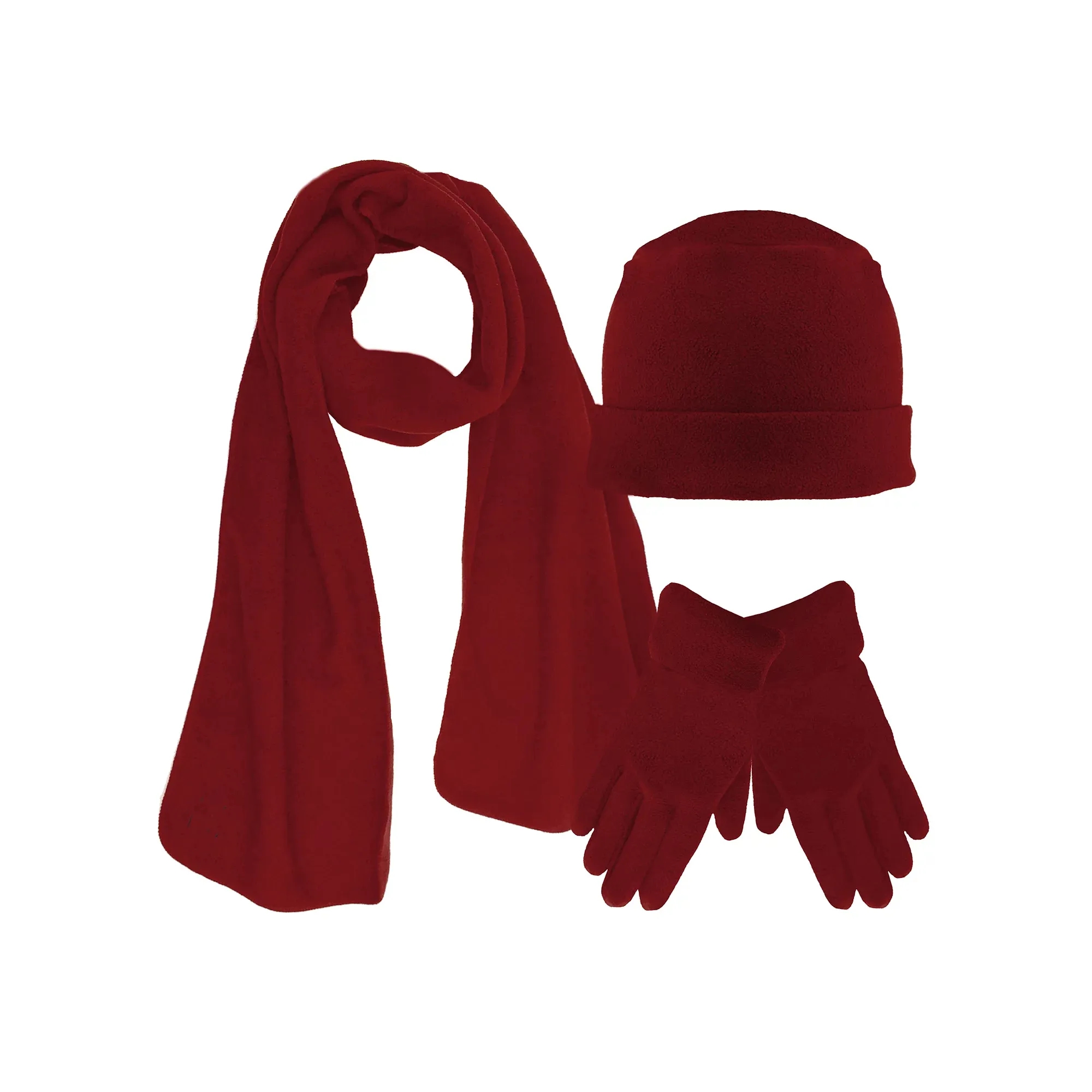 Polar Fleece Hat Scarf And Gloves 4