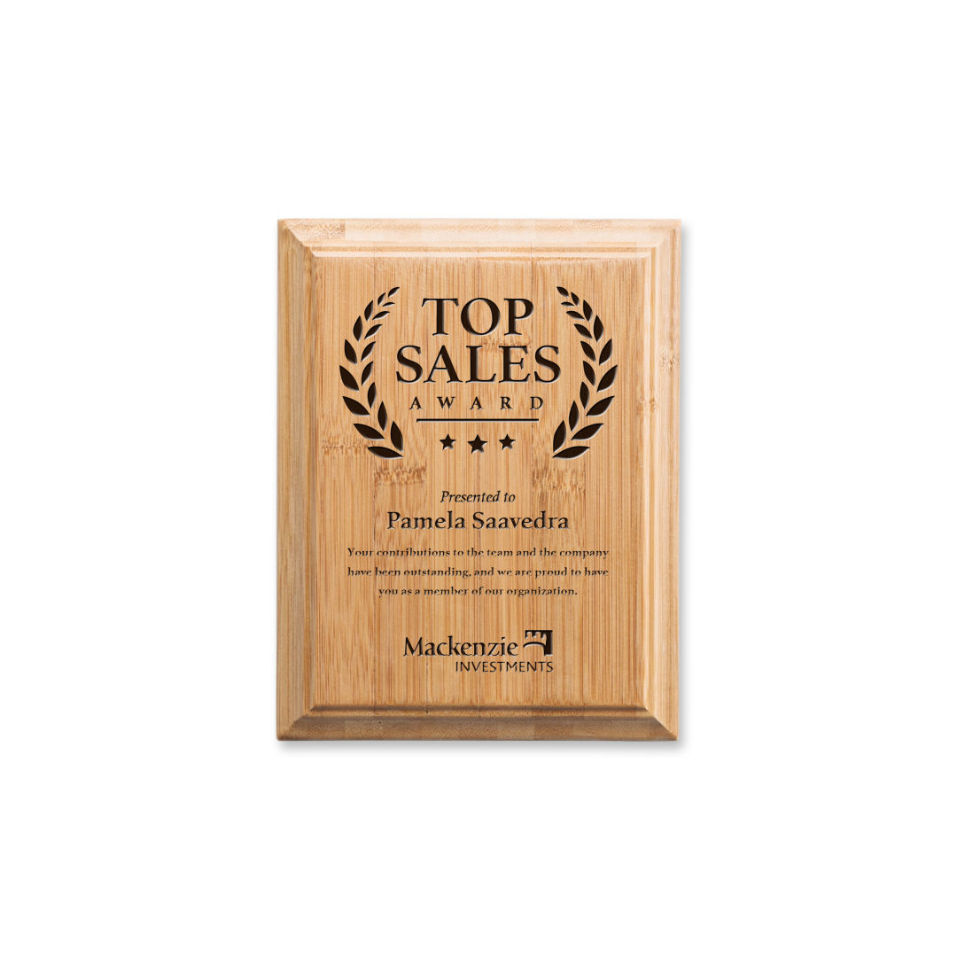 Bamboo Engraved Plaque 4