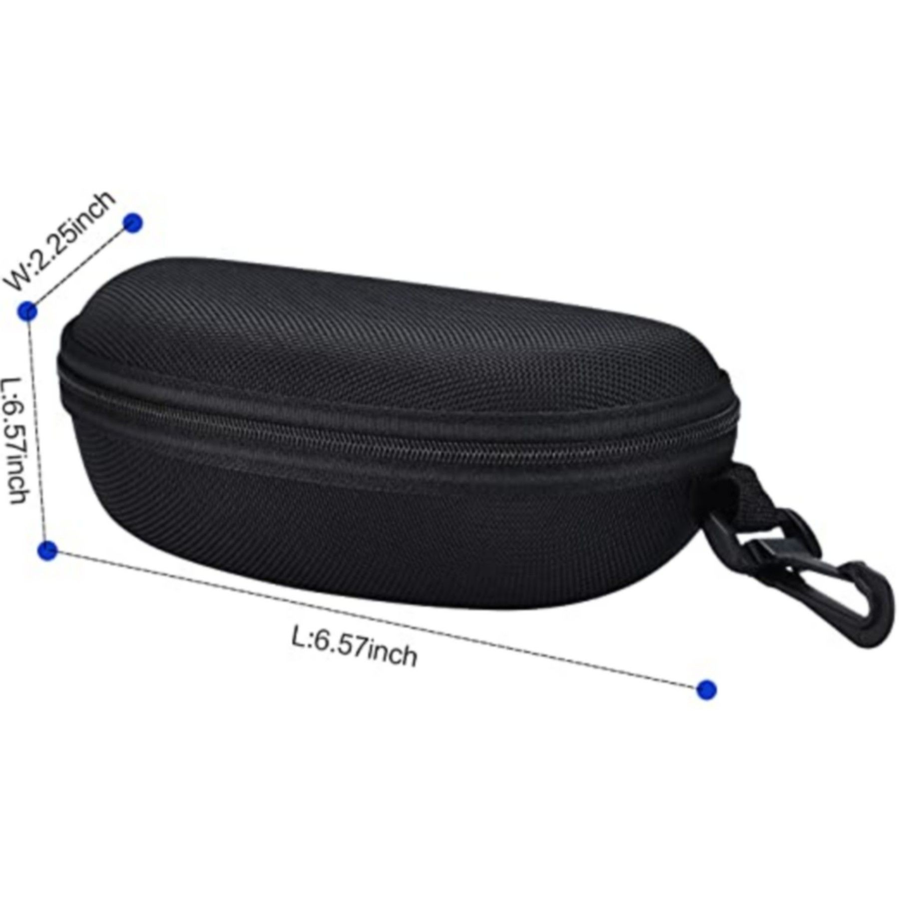 Portable Zipper Sunglasses Hard Case Eyes Glasses Box Bag 8