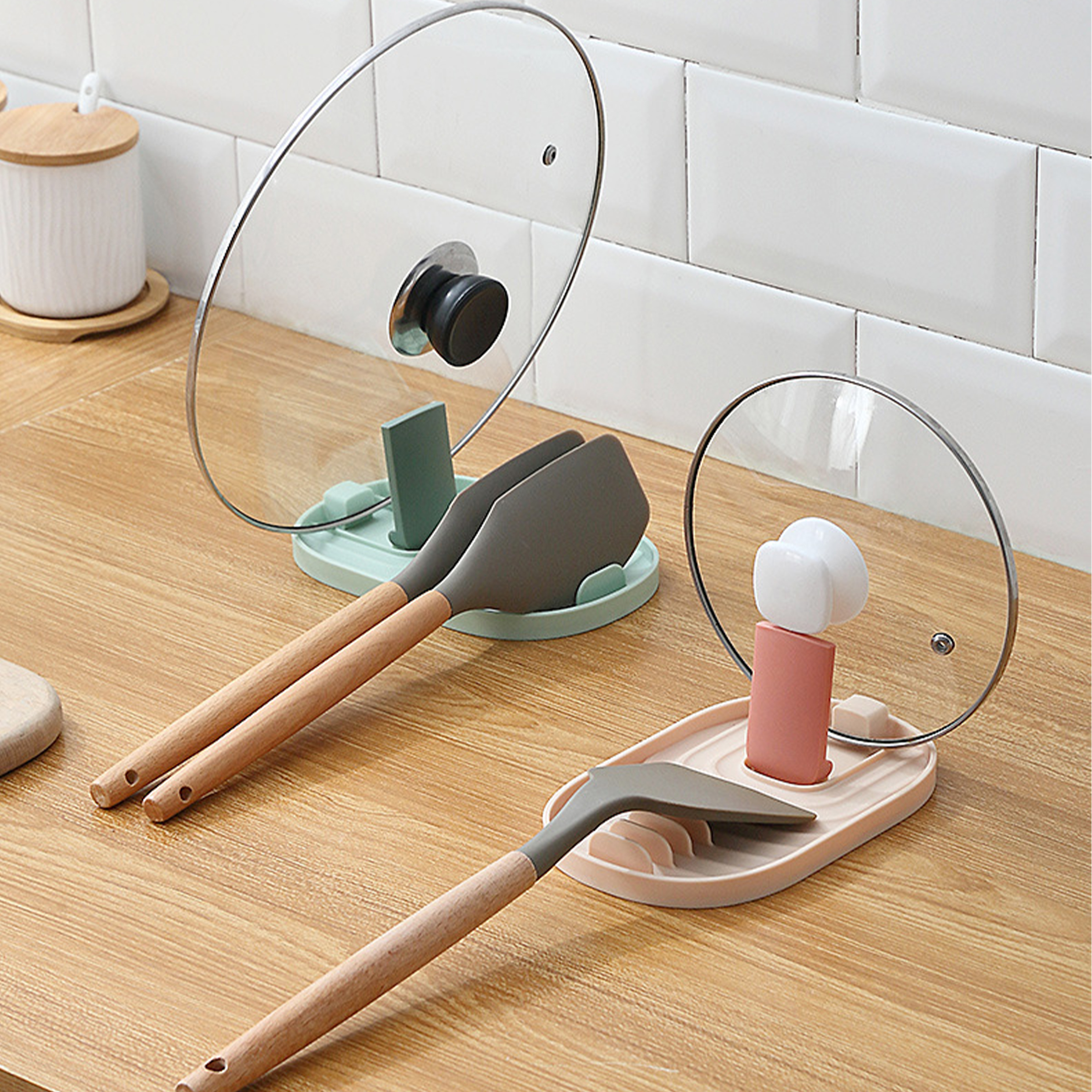 Polypropylene Hanging Pot Lid Rack 2