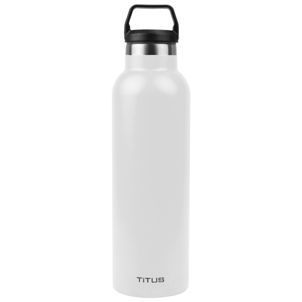 Premium 25 oz TiTUS® Double Wall Stainless Steel Insulated Water Bottle