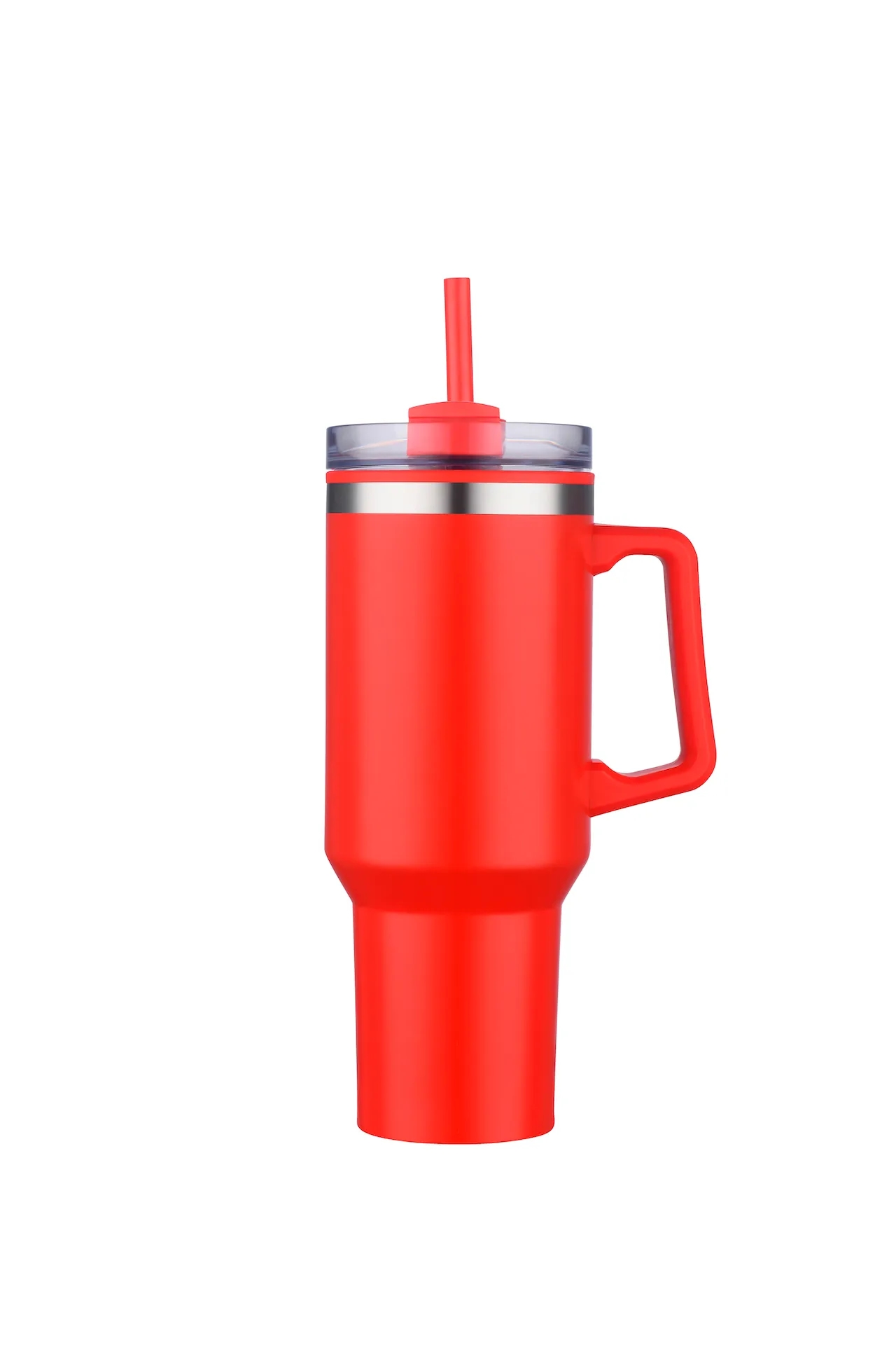 40oz Insulated Travel Mug w/ Handle and Straw