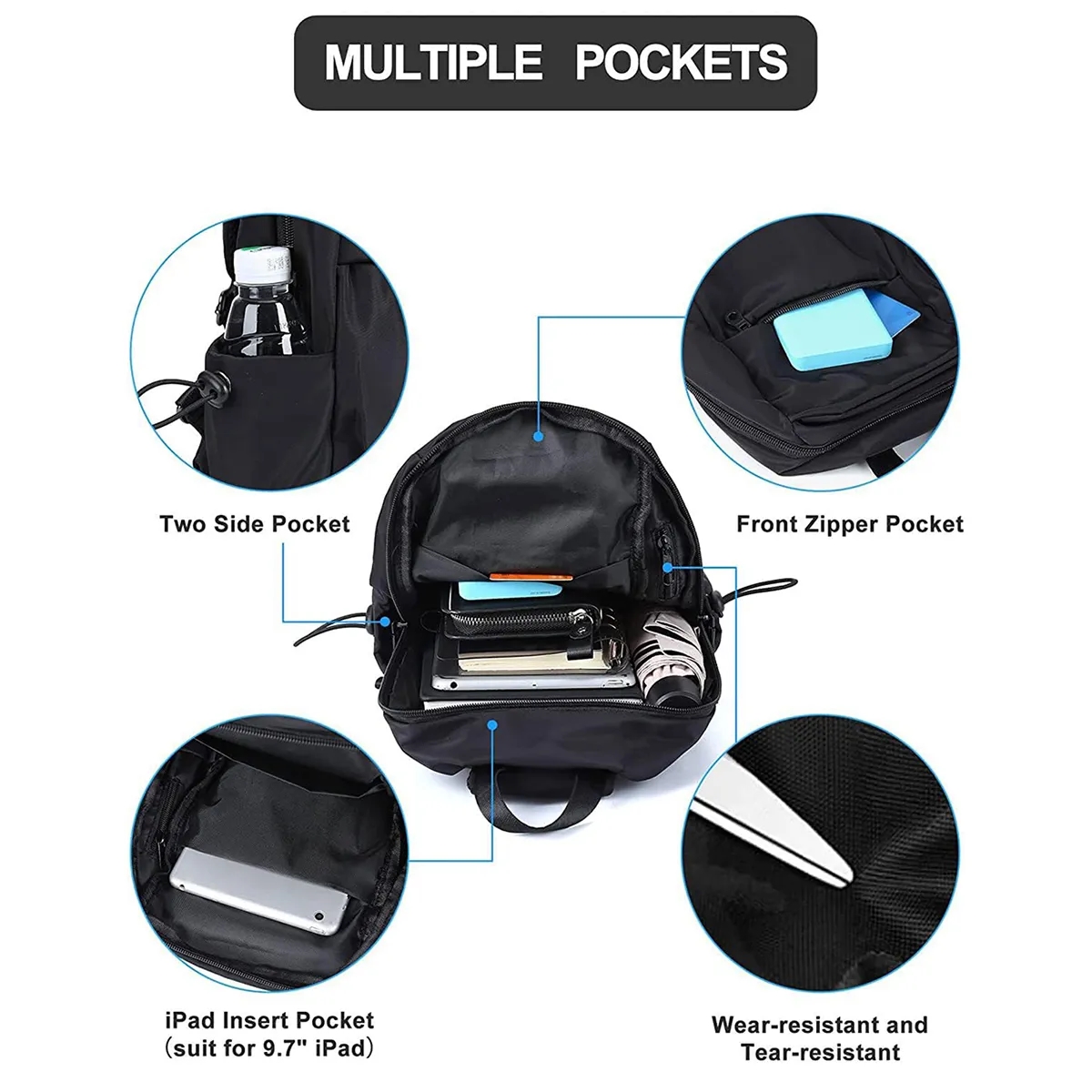 Small Lightweight Sling Crossbody Shoulder Bag With Usb Port 3