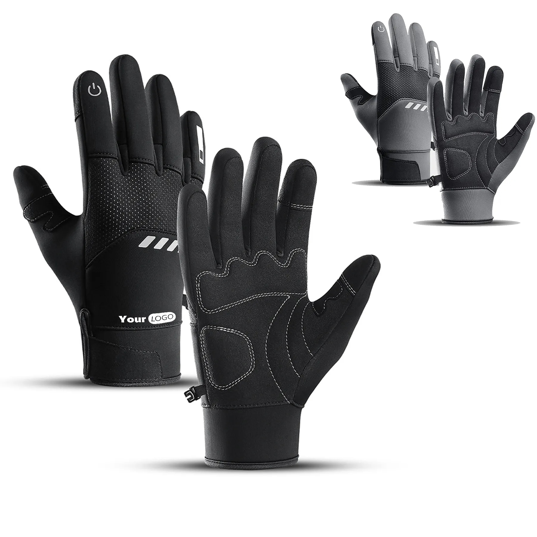 Microfiber Cloth Touchscreen Full-Finger Riding Gloves 1