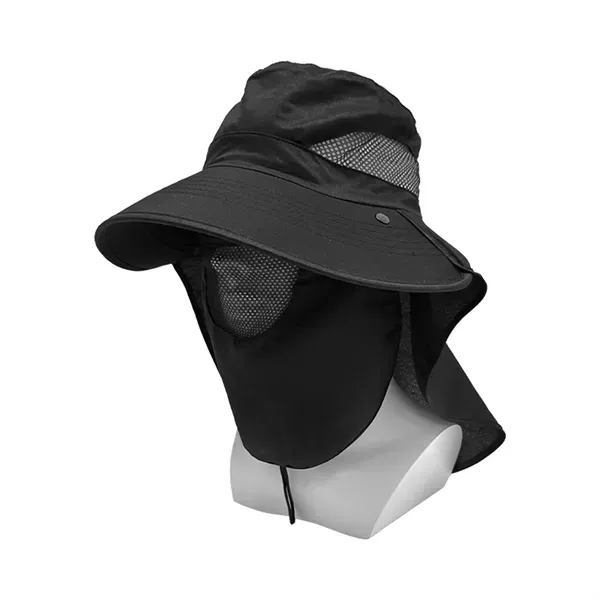 Wide-Brim Sun Hat - Full-Coverage UV Protection 1