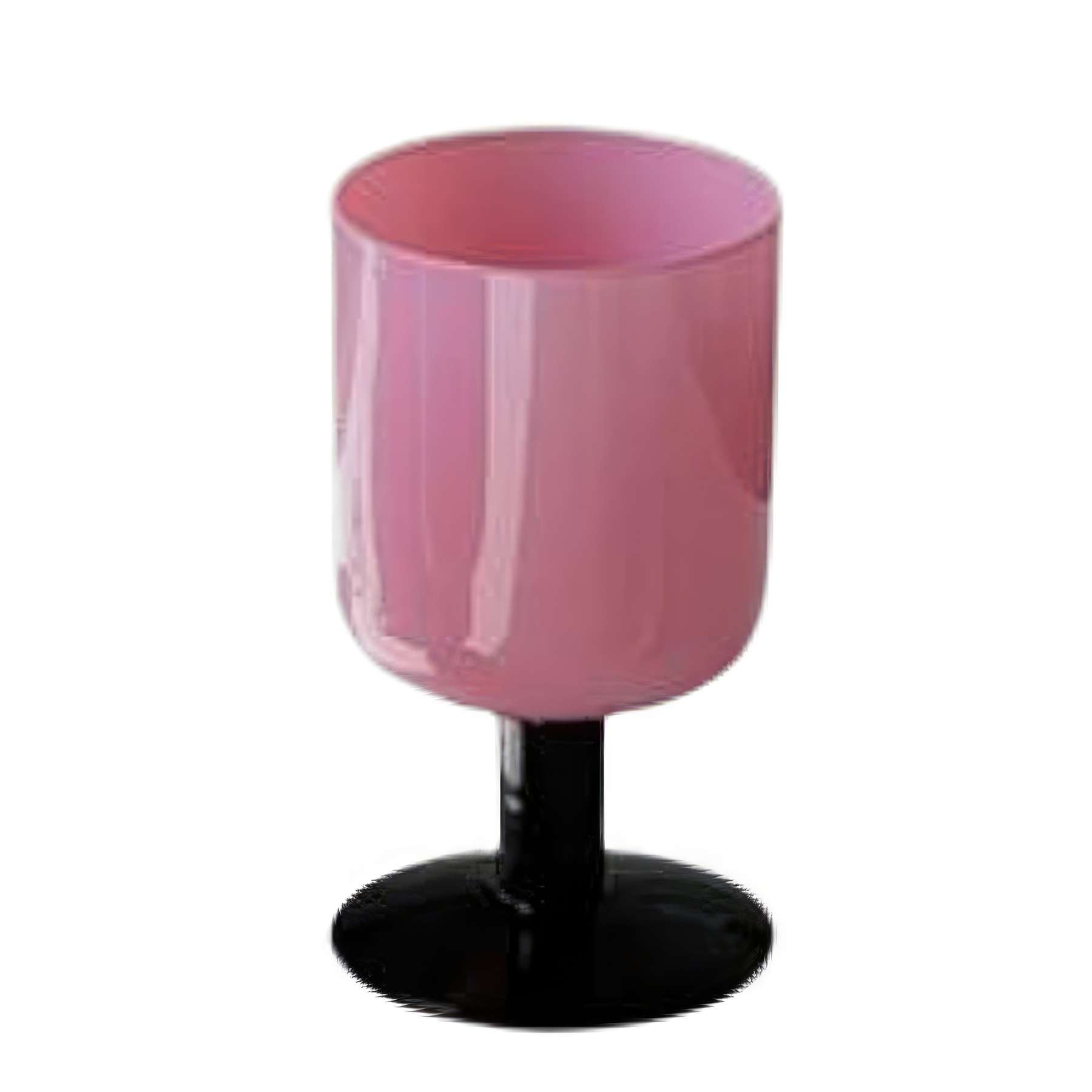300ml 10oz Pink Black Glass Goblet Wine Cocktail Cup 3