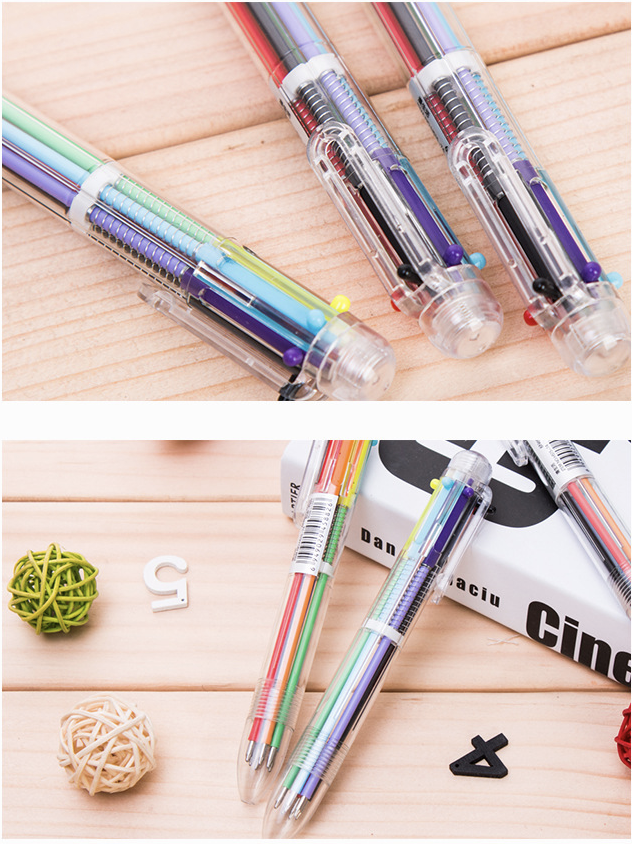 6 Colors Retractable Ballpoint Pens 5