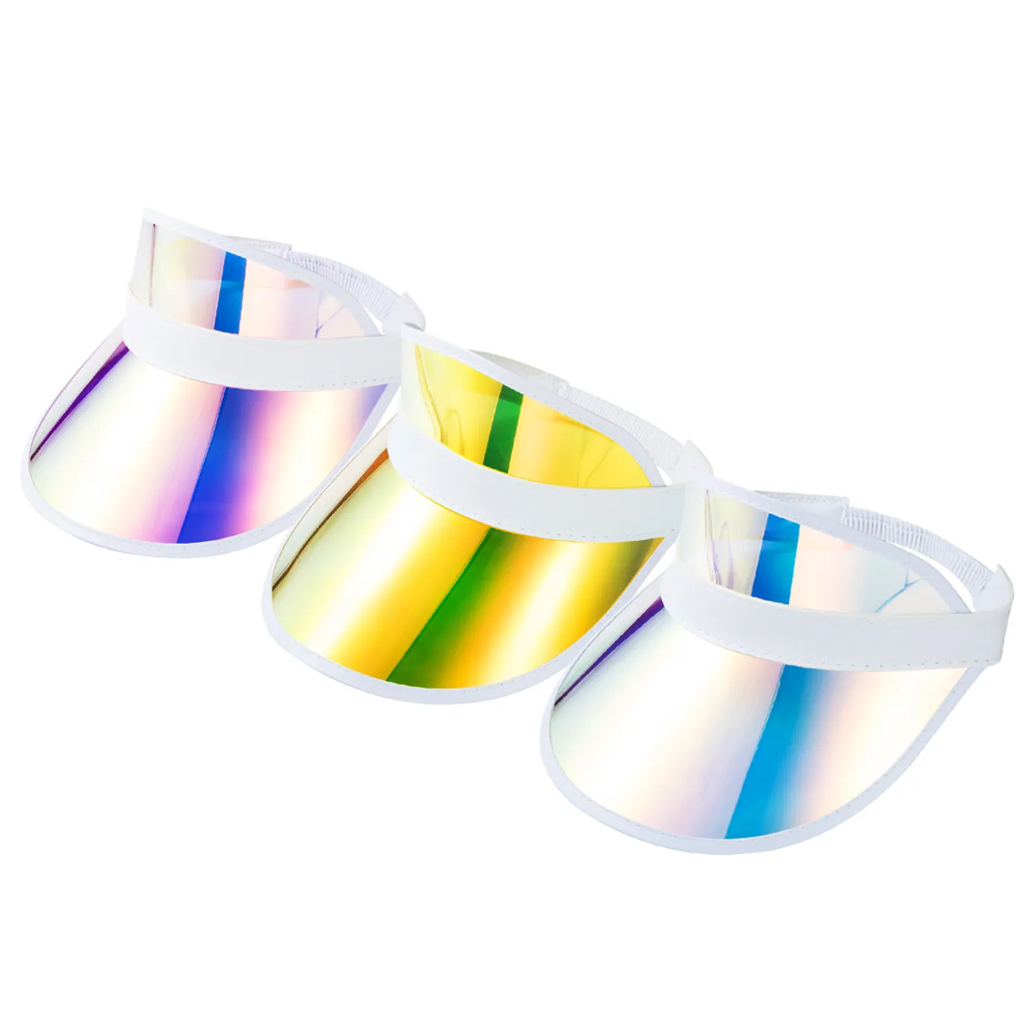 Clear Colorful PVC Sun Hat 1