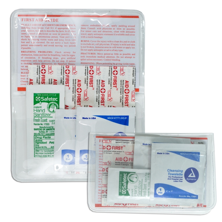"MESS-NO-MORE" 8 Piece Stay Clean First Aid Kit 34