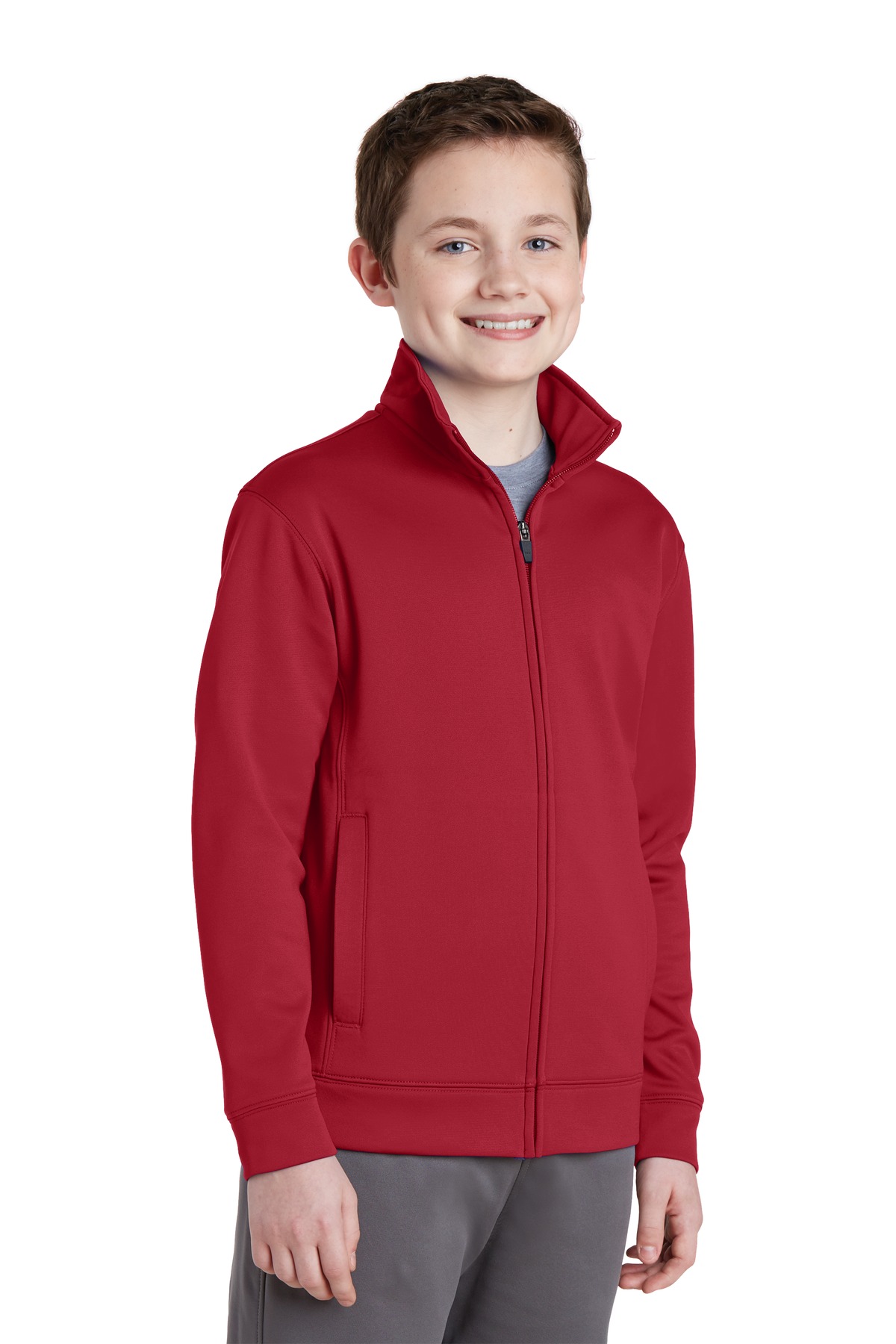 Sport-Tek® Youth Sport-Wick Fleece Full-Zip Jacket 37