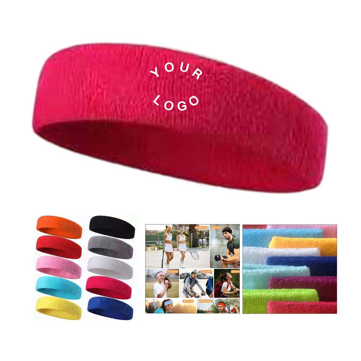 Breathable Headband with Sweat Absorption 2
