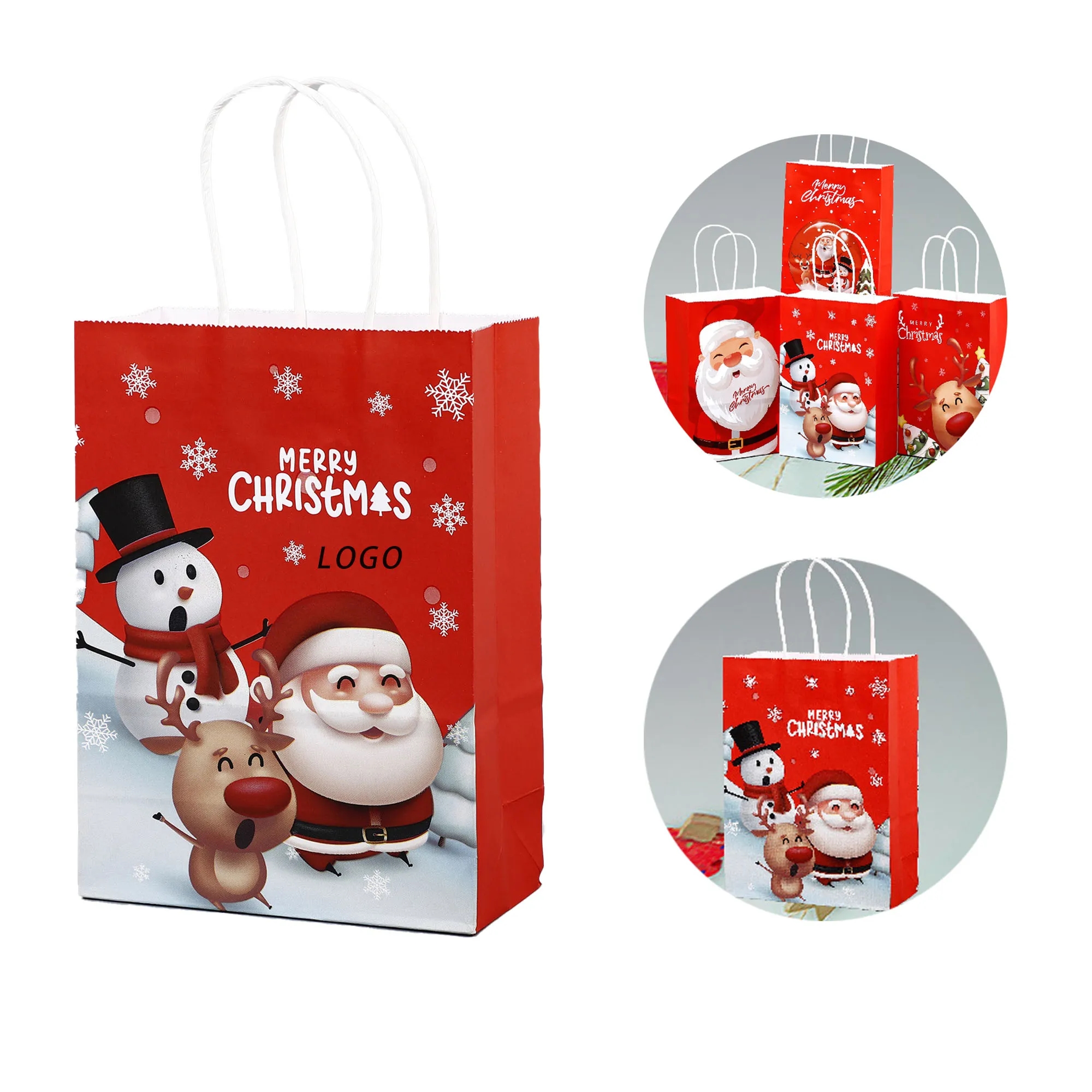 Christmas Shopping Paper Bag