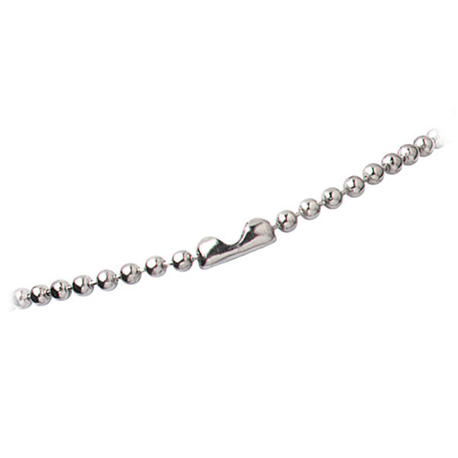 Nickel-Plated Steel Beaded Neck Chain 2