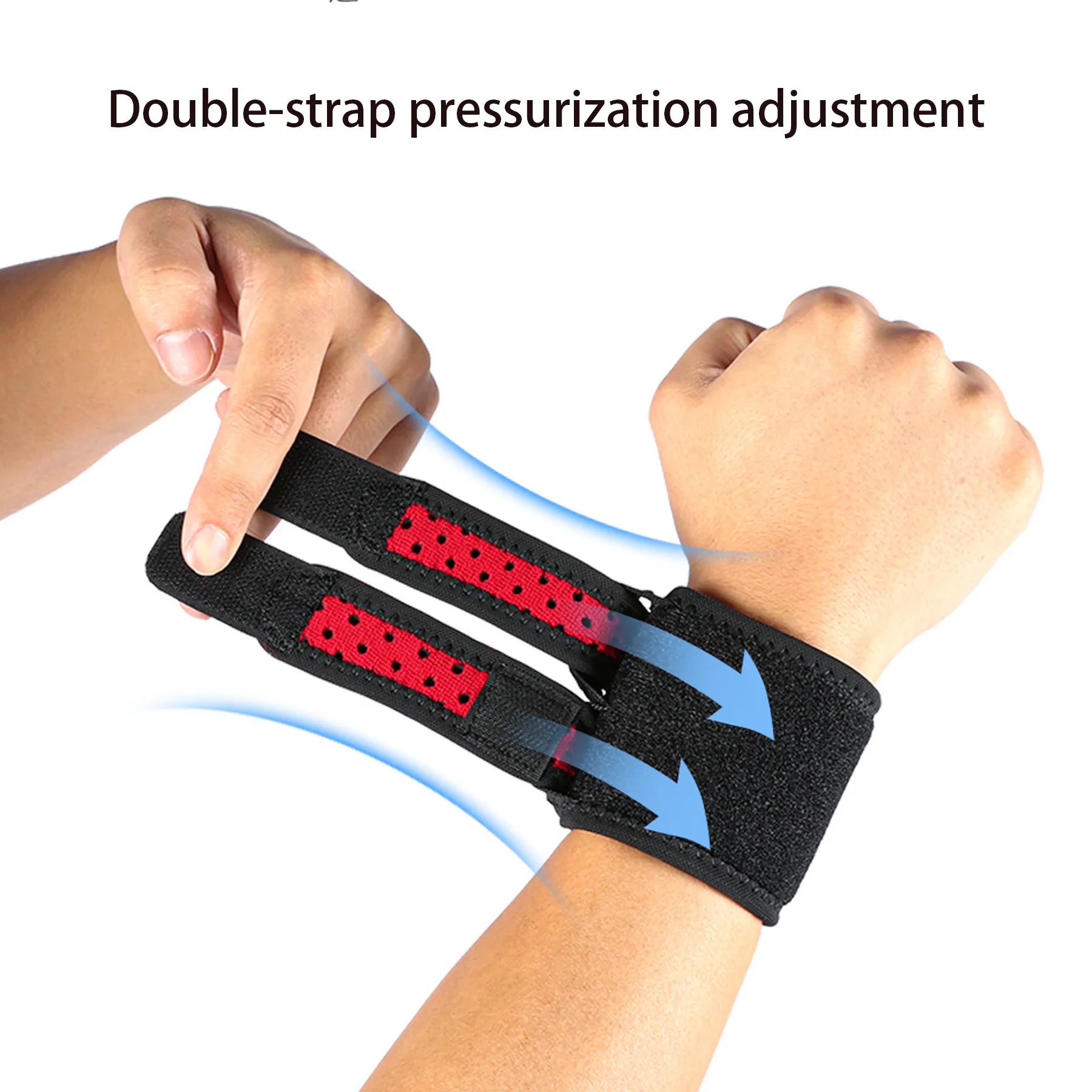 Nylon Fitness Exercise Wrap Around Wristbands 4