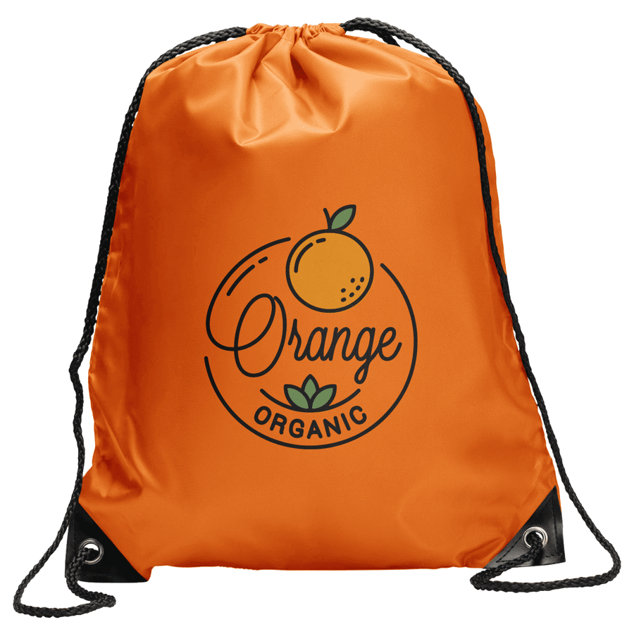 Polyester Drawstring Bag w/ Custom Logo 11