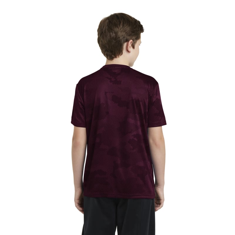Sport-Tek Youth CamoHex Tee. 3