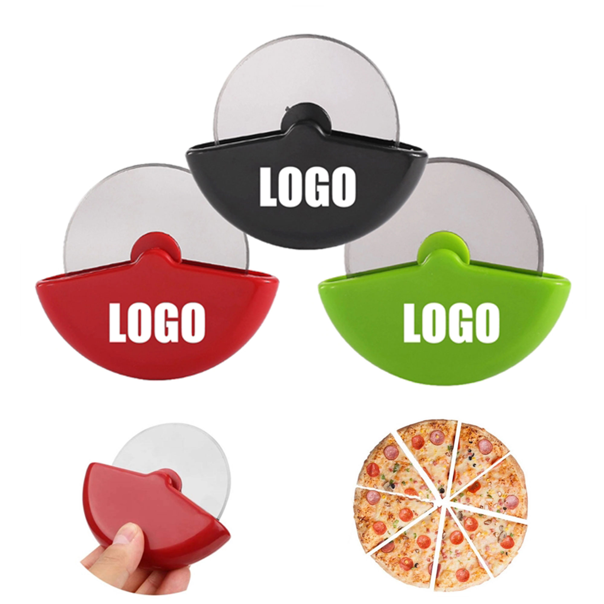 Pizza Cutter Knife Stainless Steel Roller 1