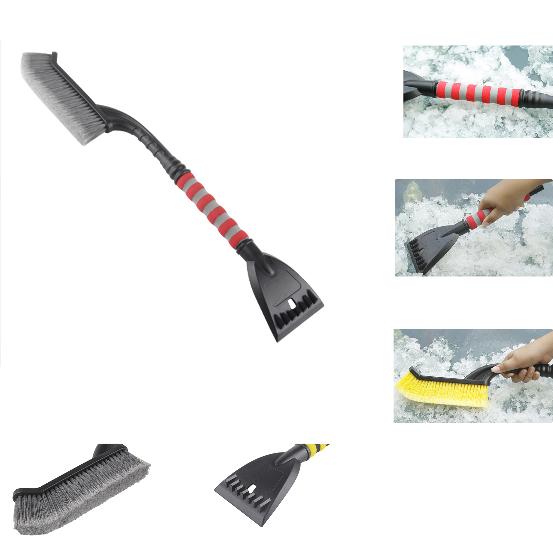 26 Inch Snow Brush and Detachable Ice Scraper 2