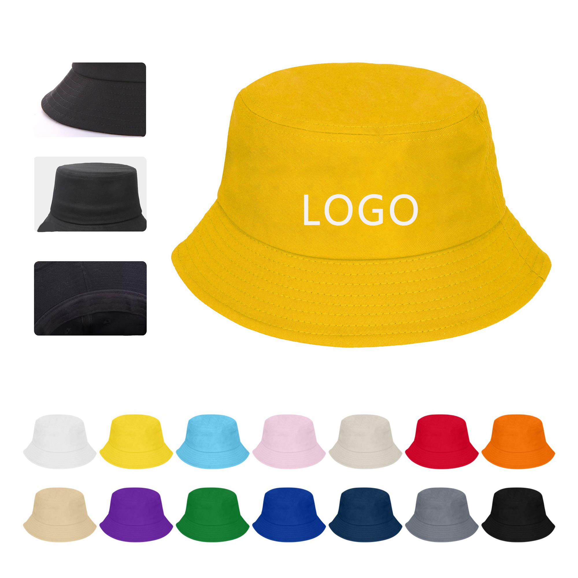Cotton Bucket Hat Soft Durable Breathable Outdoor Caps 1