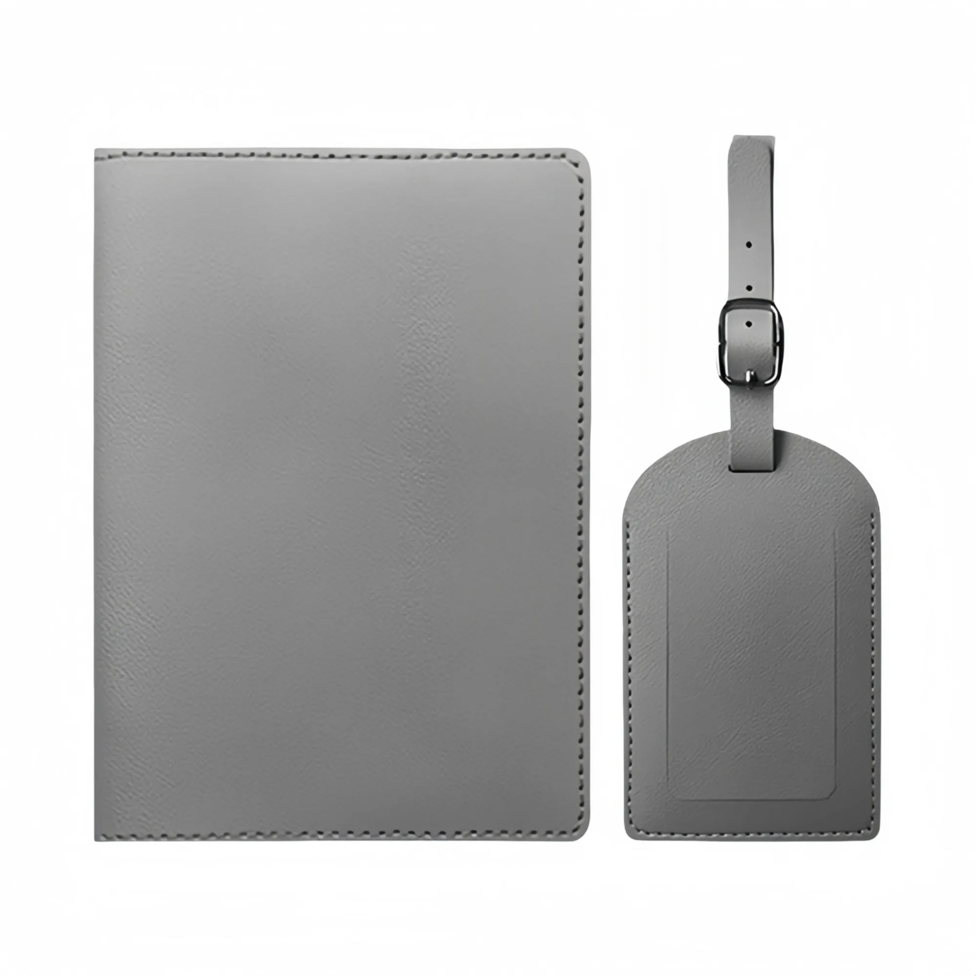 Premium PU Leather Passport Holder & Luggage Tag Set 4