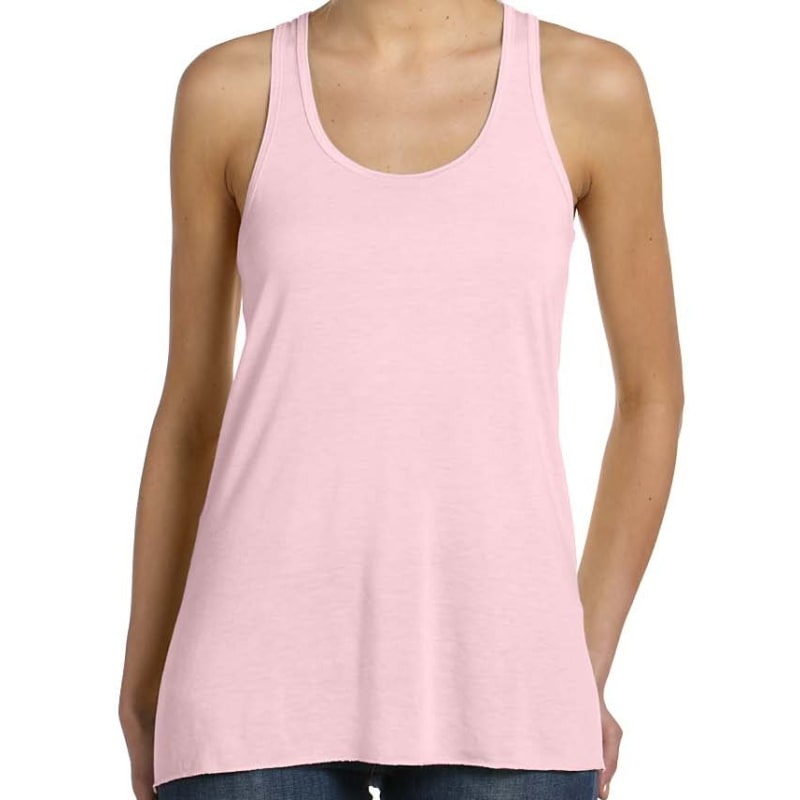 Bella Ladies Flowy Racerback Tank 28