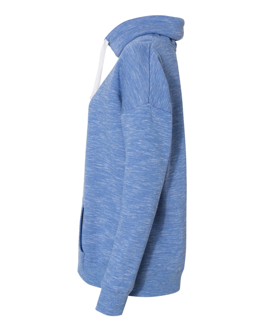 Women's Mélange Fleece Cowl Neck Sweatshirt - 8673 17