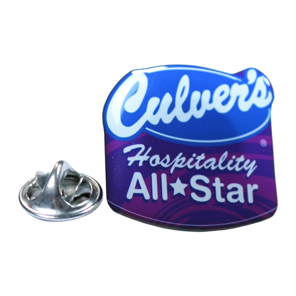 Lapel Pin / Pins with custom shape imprint from 3.1 - 4 Sq. In.