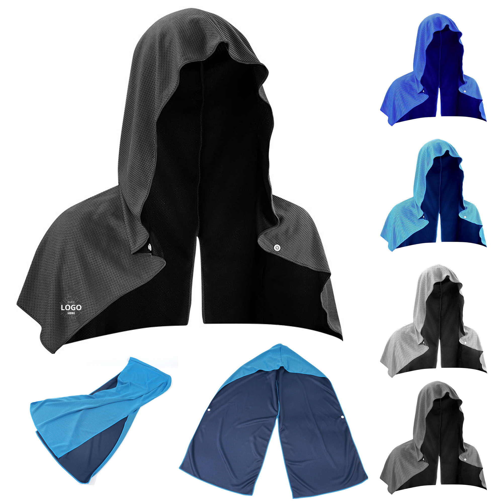 Outdoor Sports Sun Protection Cool Hoodie Headscarf Towel 2